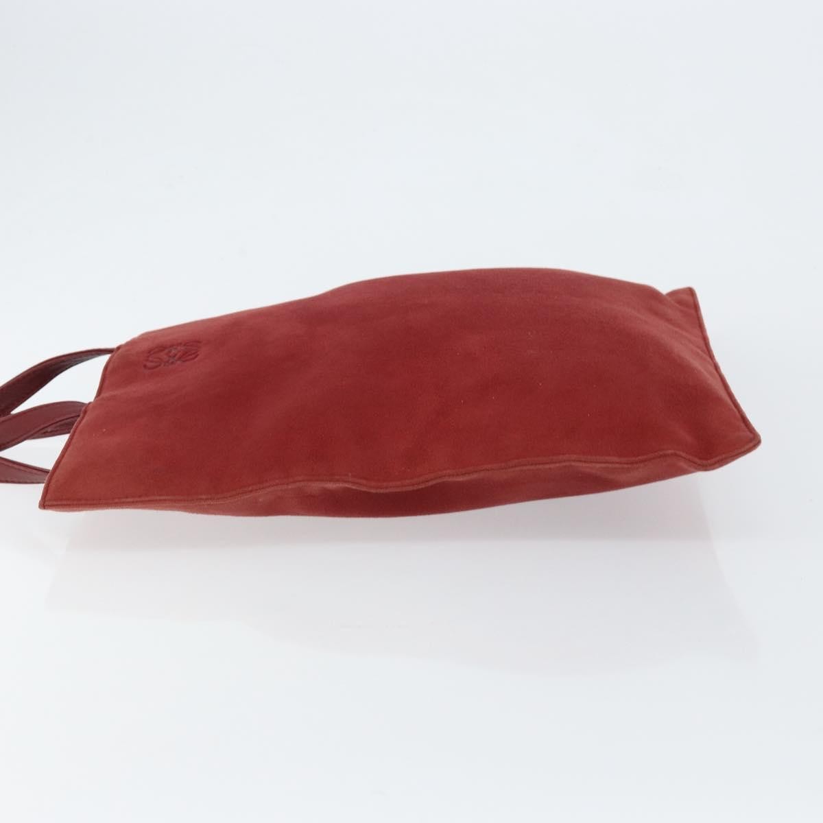 Loewe Loewe Anagram Tote Suede Rood