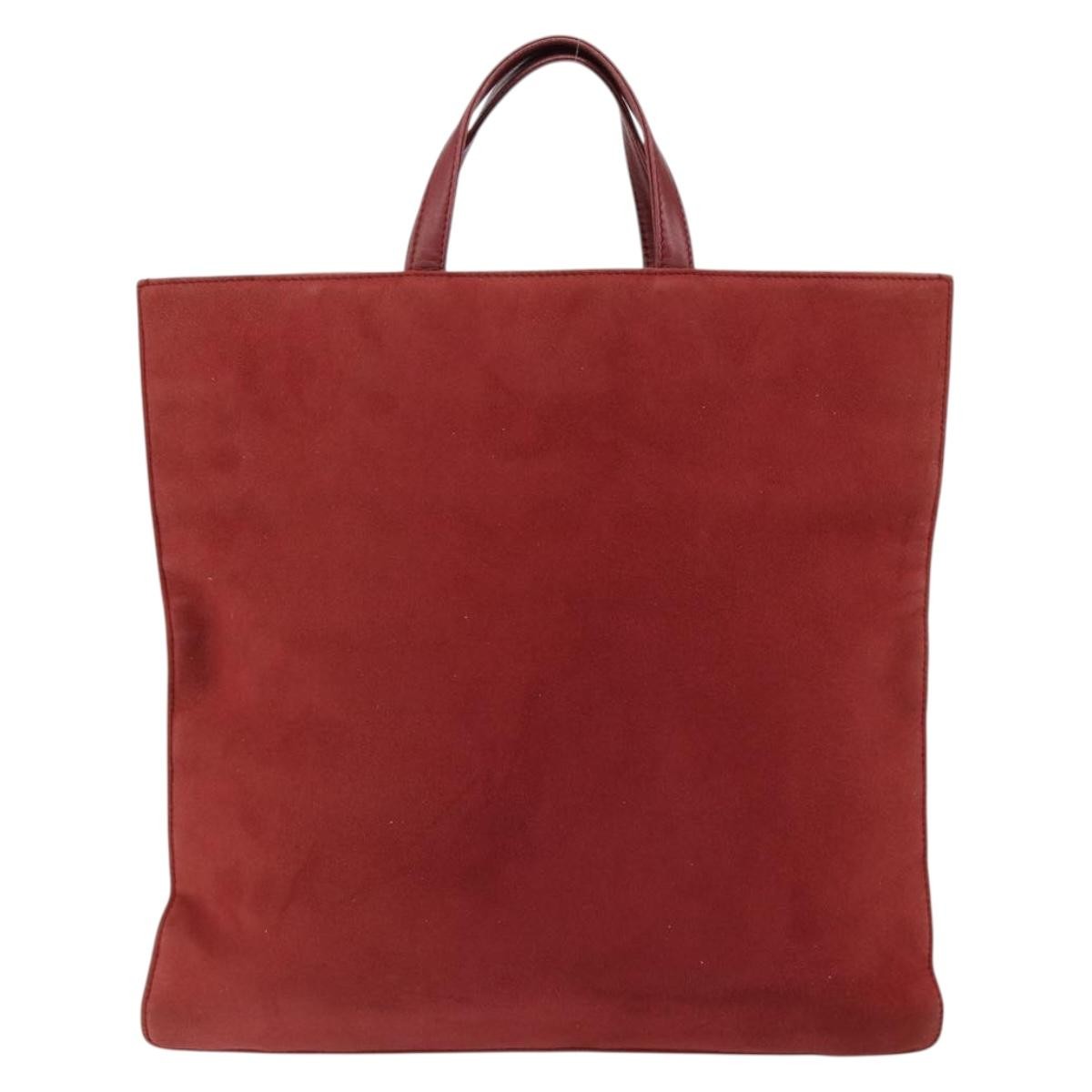 Loewe Loewe Anagram Tote Suede Rood