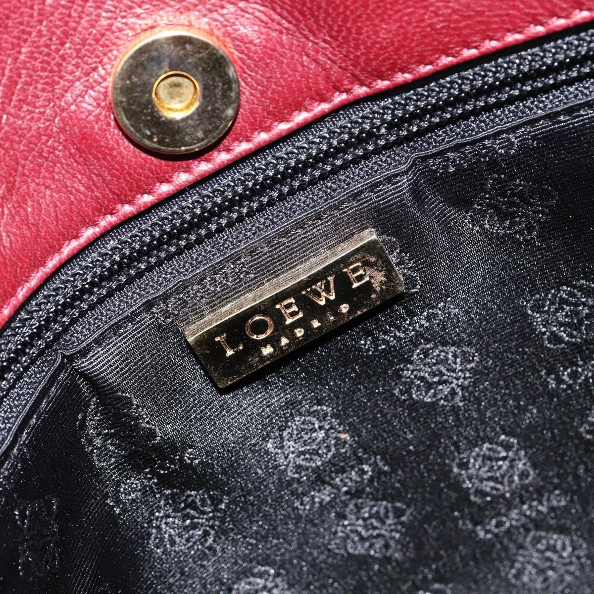 Loewe Loewe Anagram Tote Suede Rood