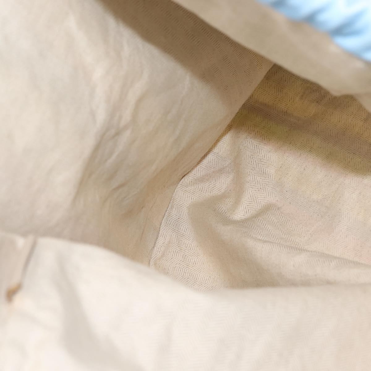 Loewe Loewe Drawstring Pouch Printed Canvas Blauw