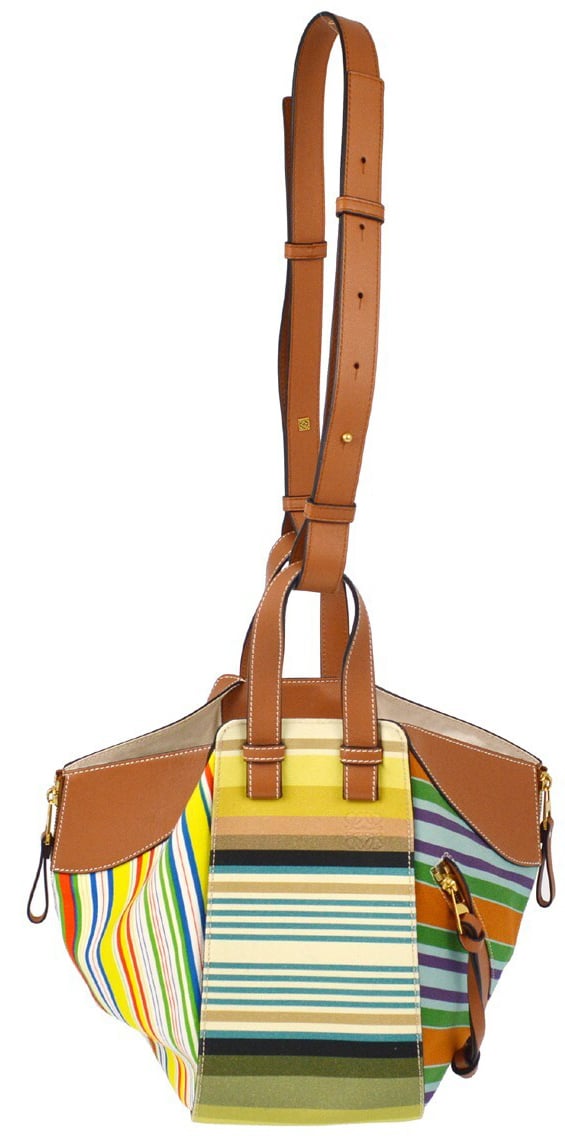 Loewe Loewe Hammock Bag Printed Canvas Medium Divers