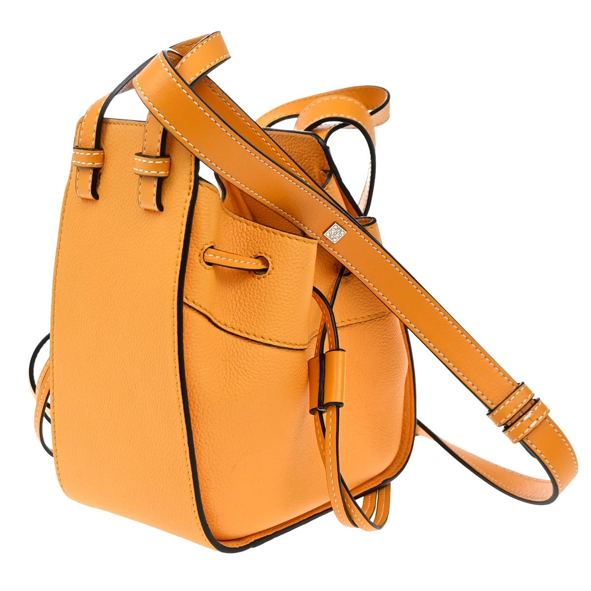 Loewe Loewe Hammock Bag Leather Mini Oranje