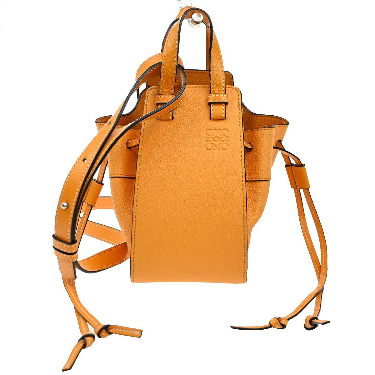 Loewe Loewe Hammock Bag Leather Mini Oranje