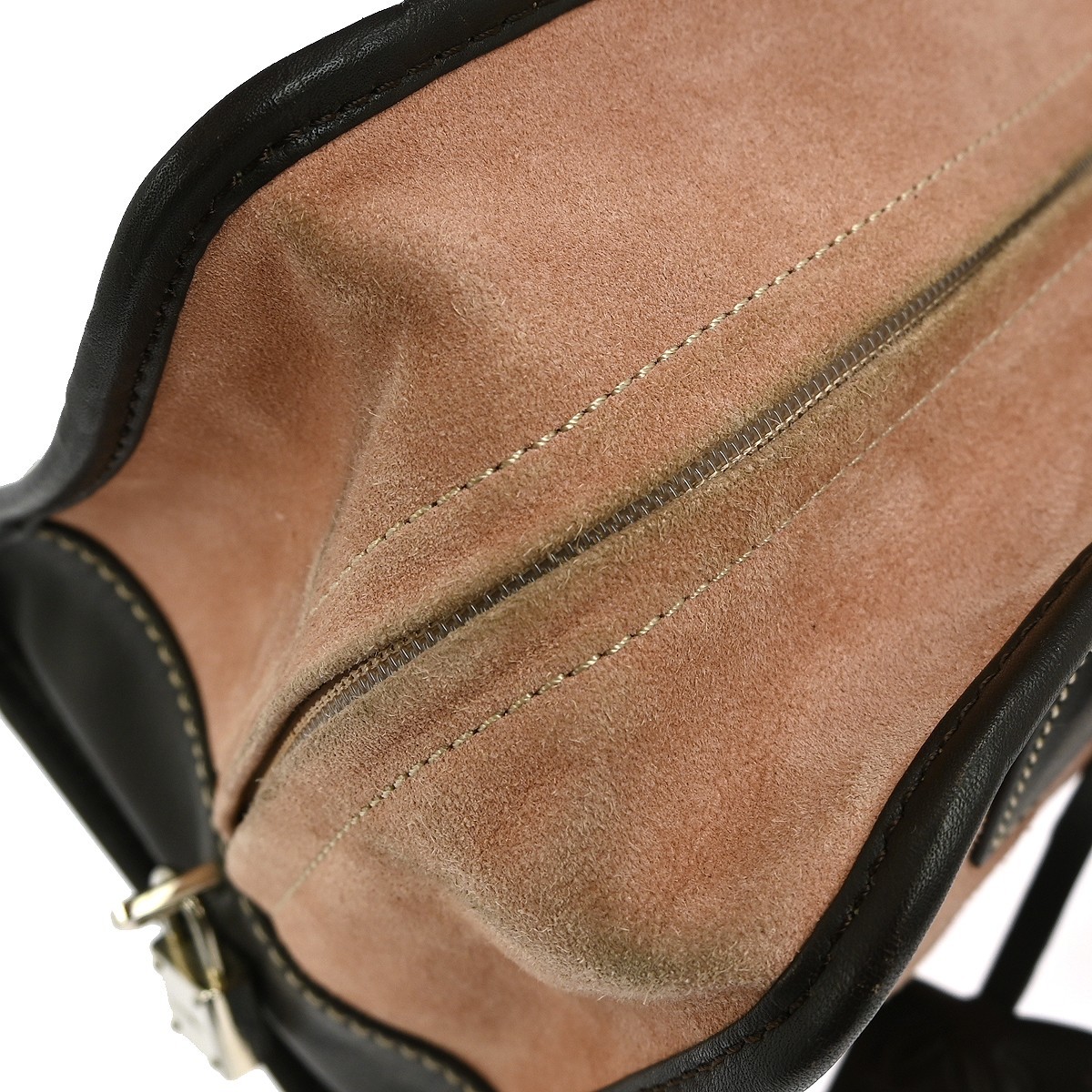 Loewe Loewe Amazona Bag Stitched Suede 28 Beige