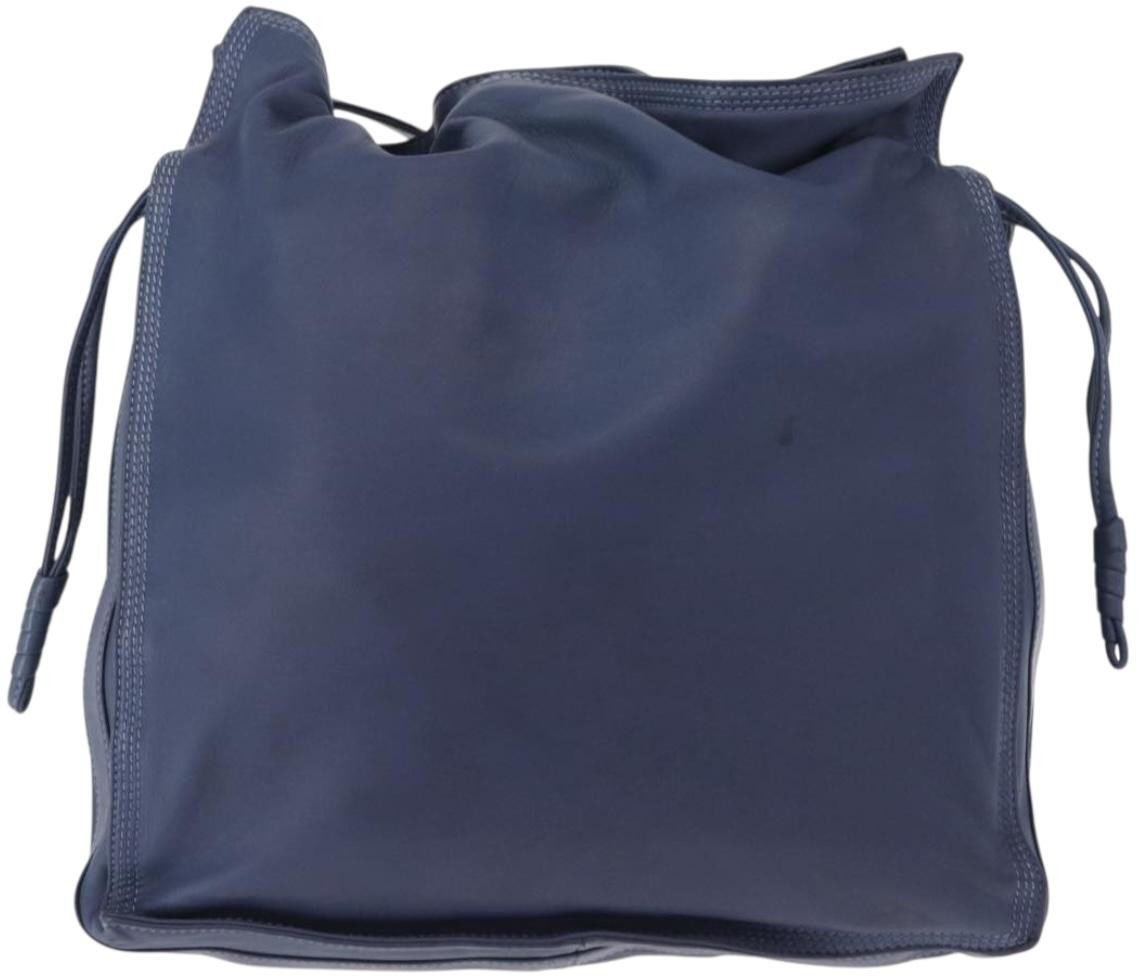 Loewe Loewe Flamenco Bag Leather Medium Blauw