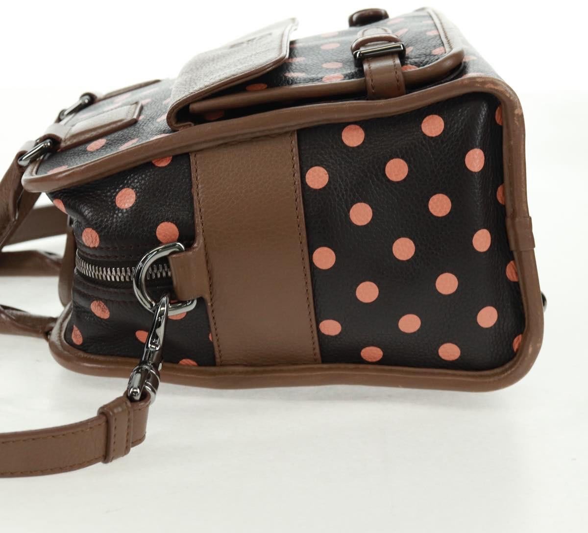 Loewe Loewe Cruz Bag Printed Leather Medium Bruin