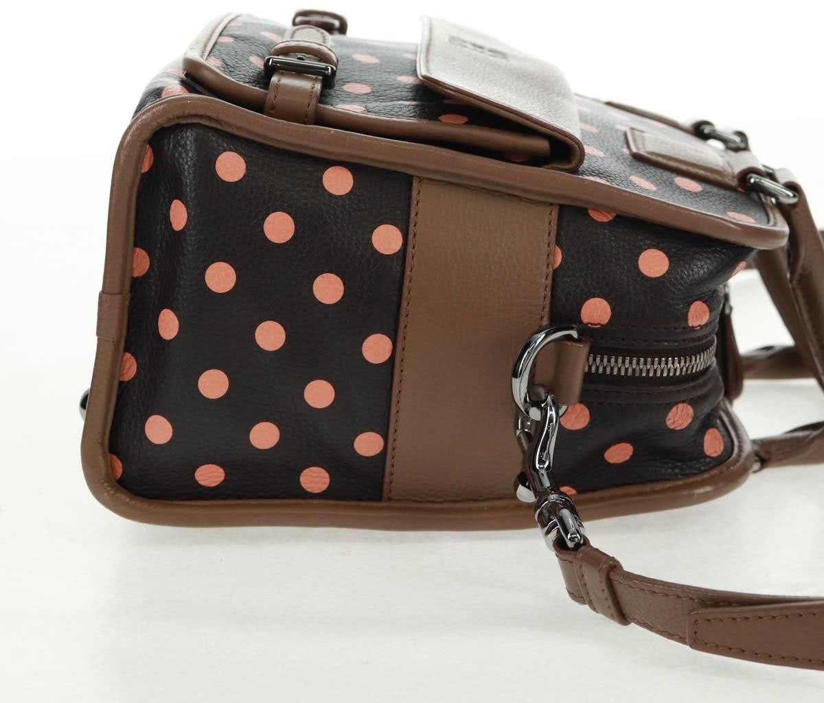 Loewe Loewe Cruz Bag Printed Leather Medium Bruin