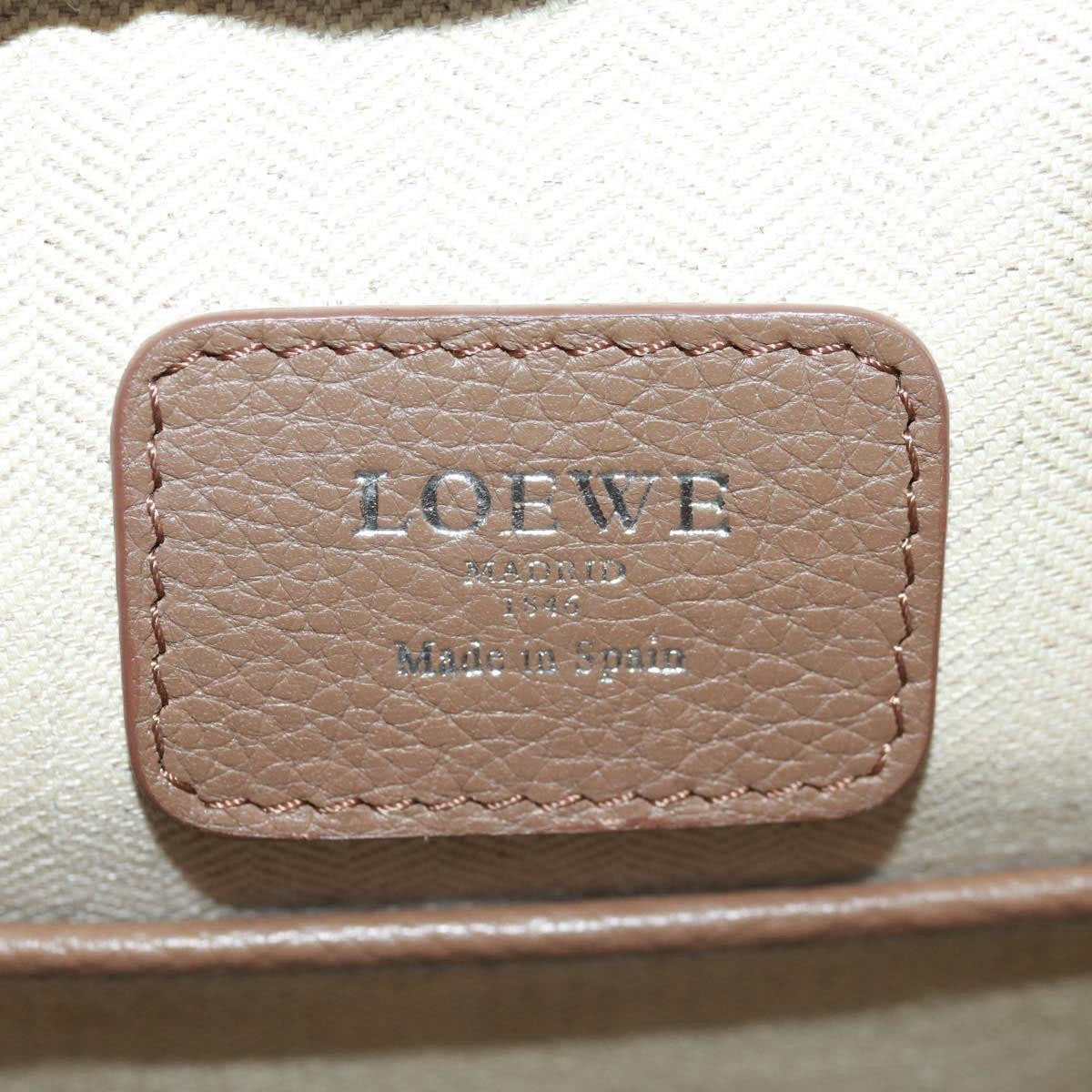 Loewe Loewe Cruz Bag Printed Leather Medium Bruin