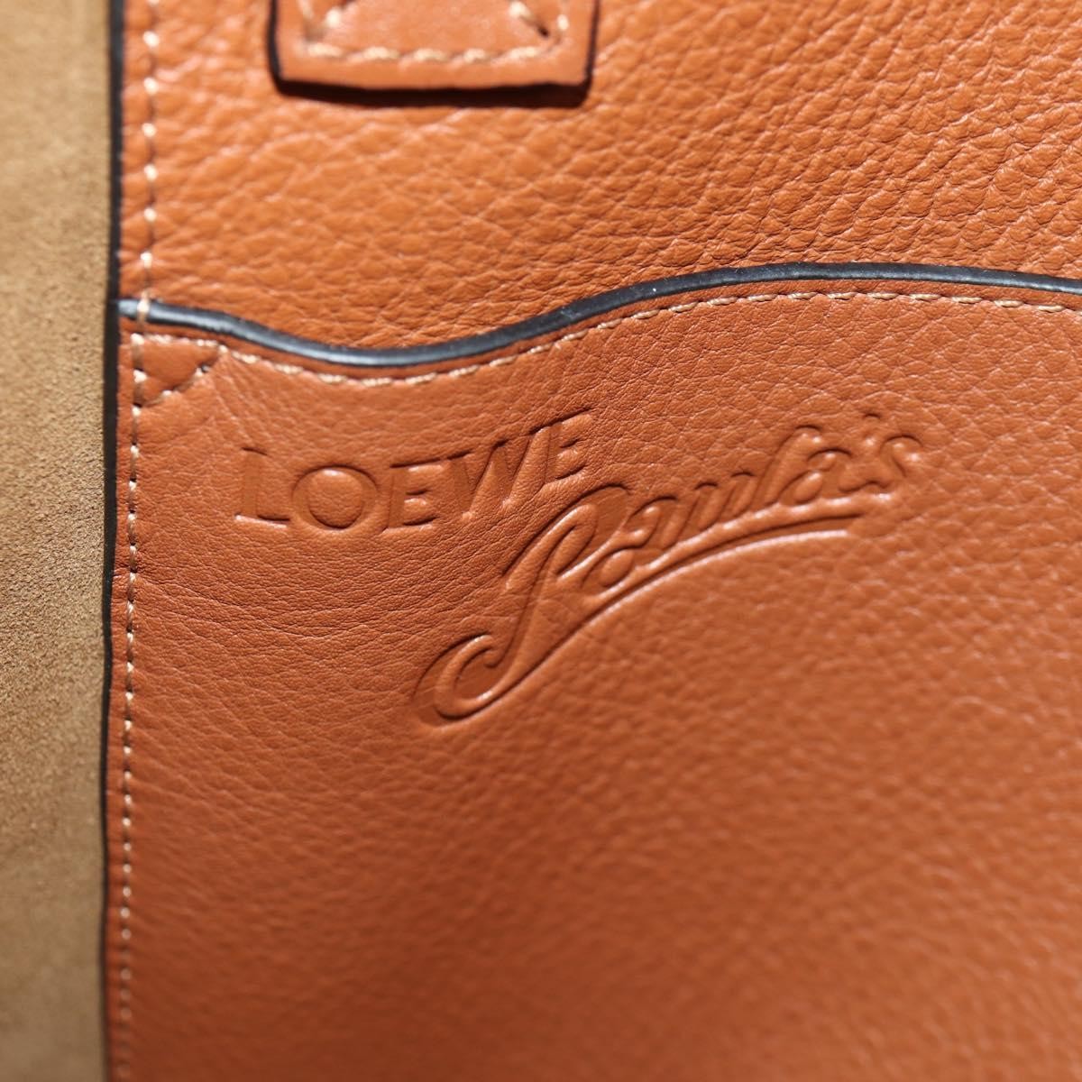 Loewe Loewe Paula's Ibiza Fringe Tote Leather Bruin