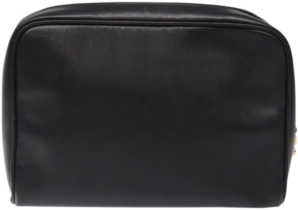 Loewe Anagram Clutch Bag Leather Zwart