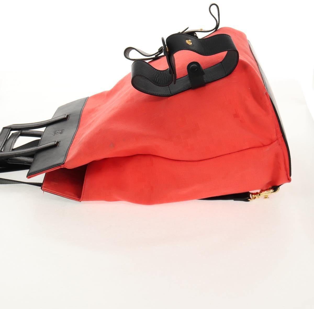 Loewe Loewe Anagram Backpack Canvas Zwart