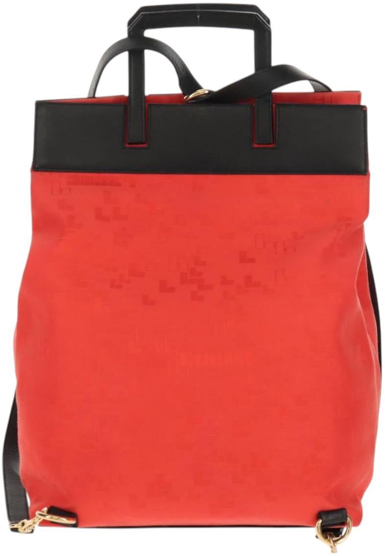 Loewe Loewe Anagram Backpack Canvas Zwart