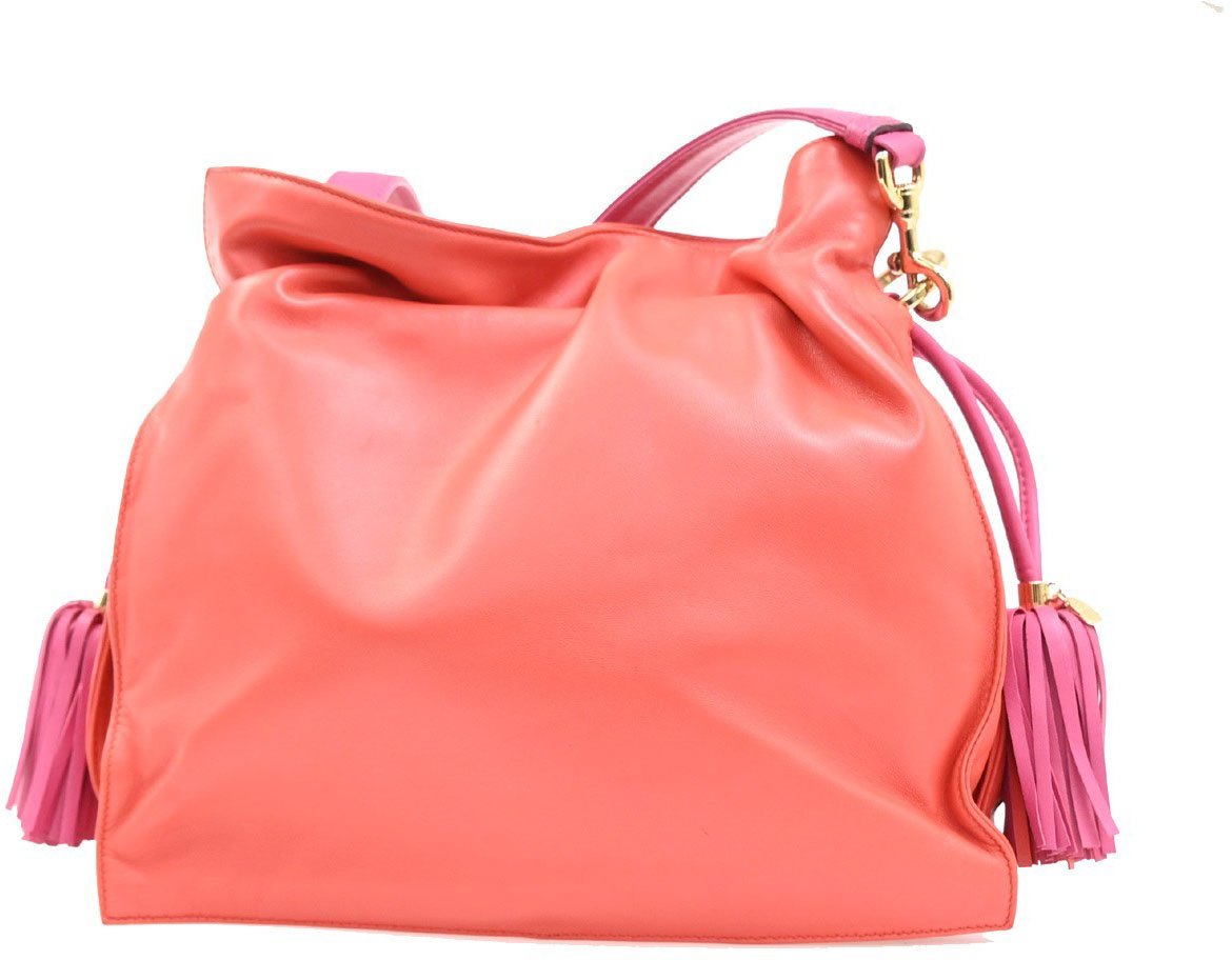 Loewe Loewe Flamenco Bag Leather Small Roze
