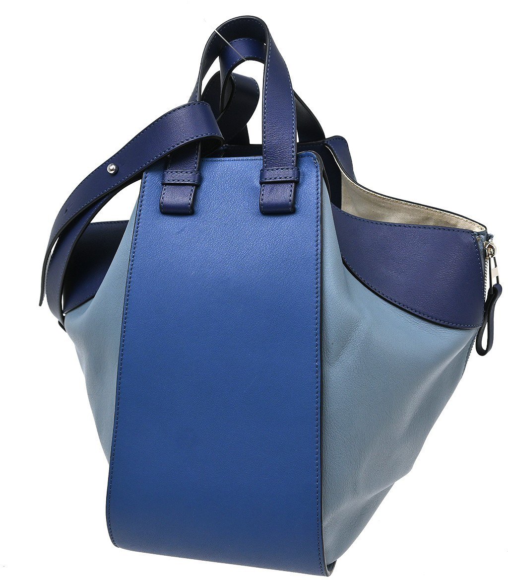 Loewe Hammock Leather Small Blauw