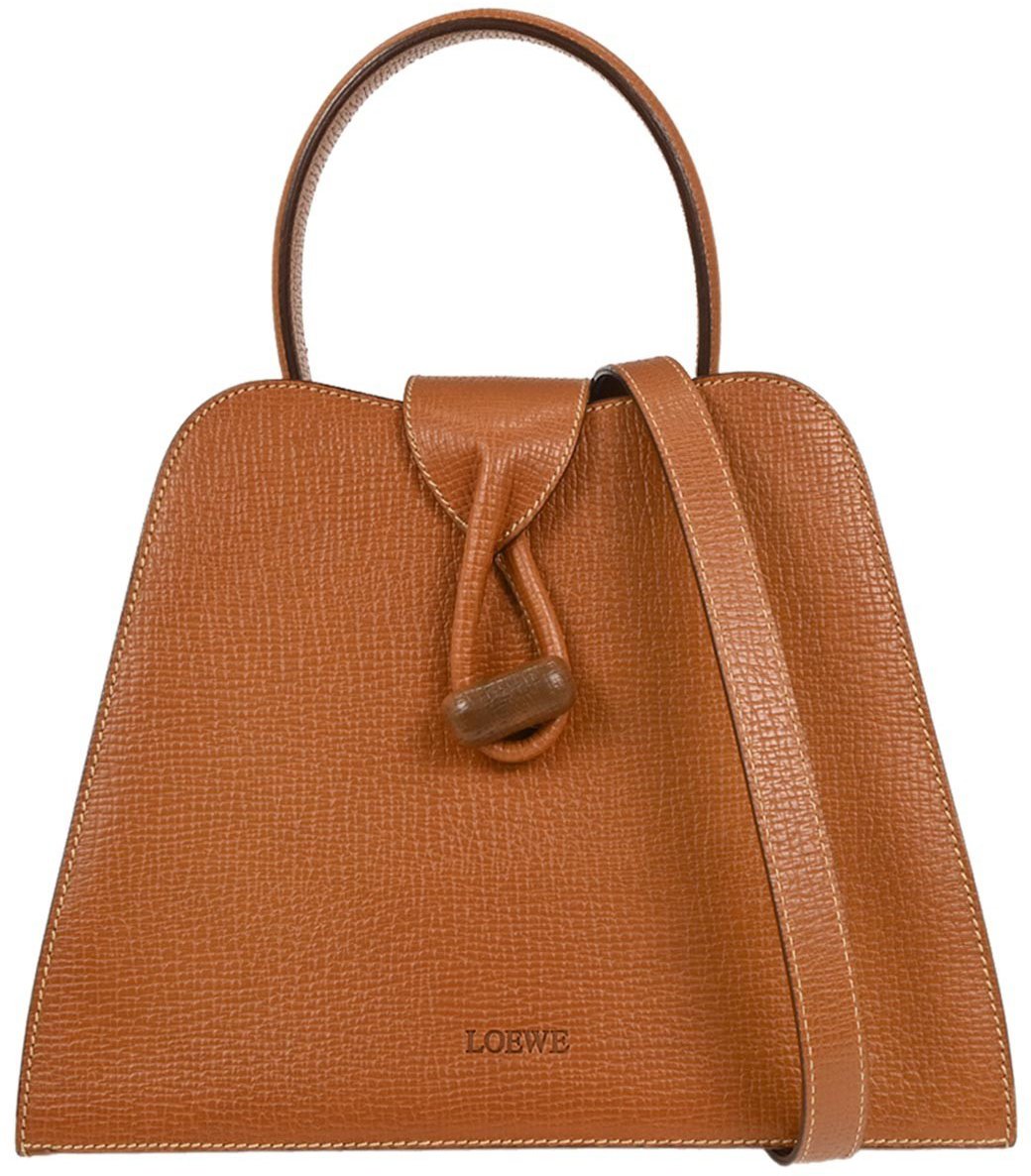 Loewe Loewe Turn Lock Leather Bruin