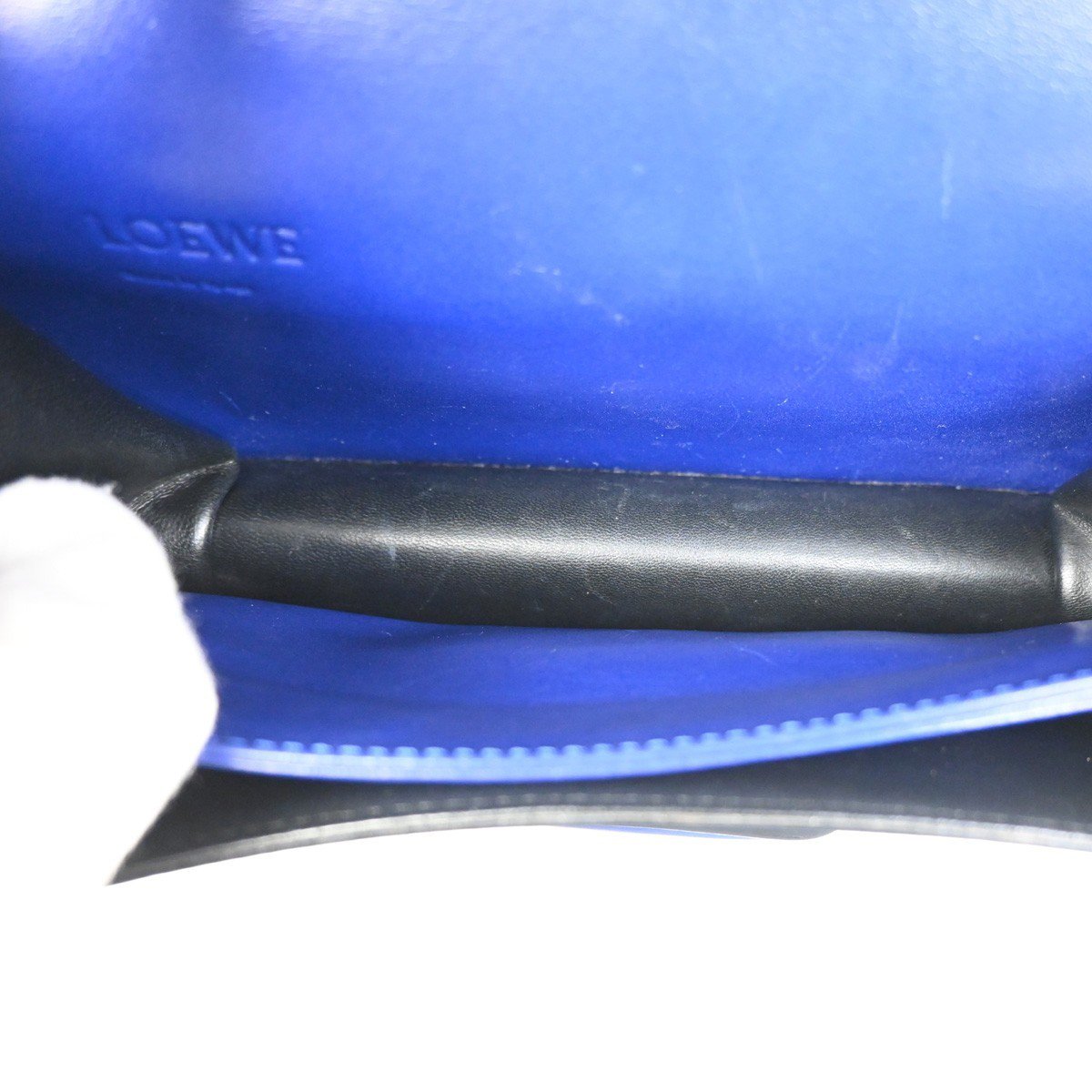 Loewe Loewe Barcelona Shoulder Bag Leather Small Blauw