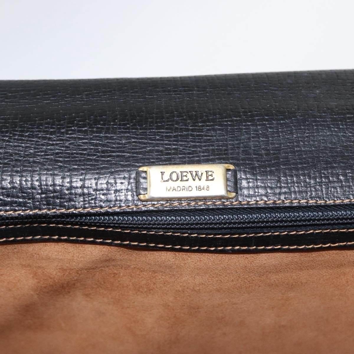 Loewe Loewe Barcelona Business Bag Leather Zwart