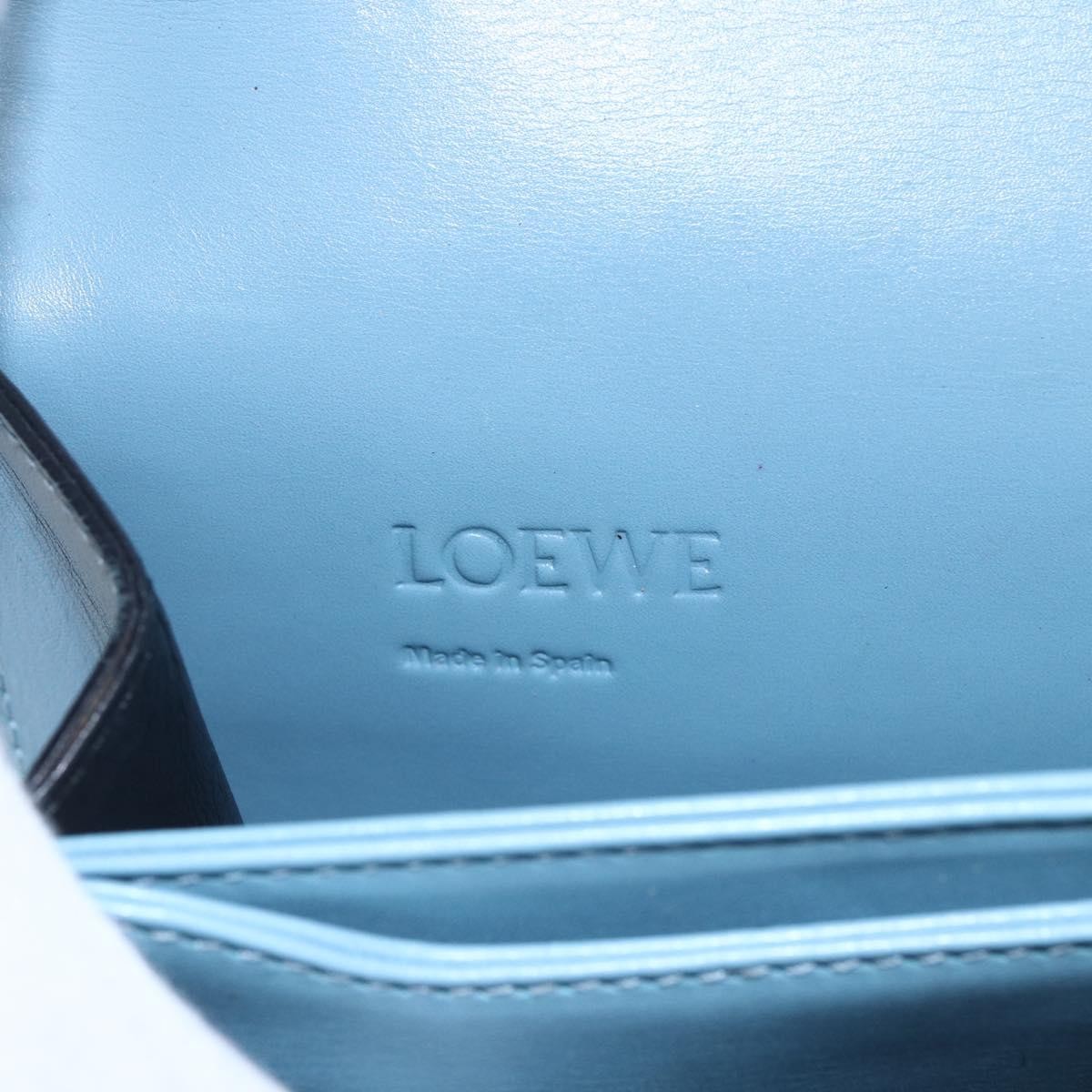Loewe Loewe Barcelona Shoulder Bag Leather Medium Blauw