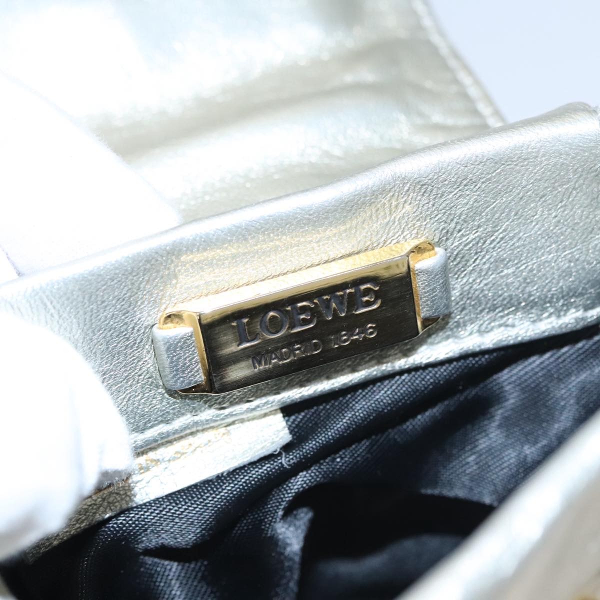 Loewe Loewe Vintage Crossbody Leather Zilver