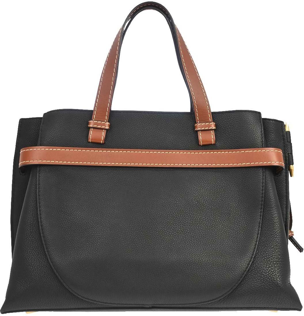 Loewe Gate Tote Leather Medium Zwart