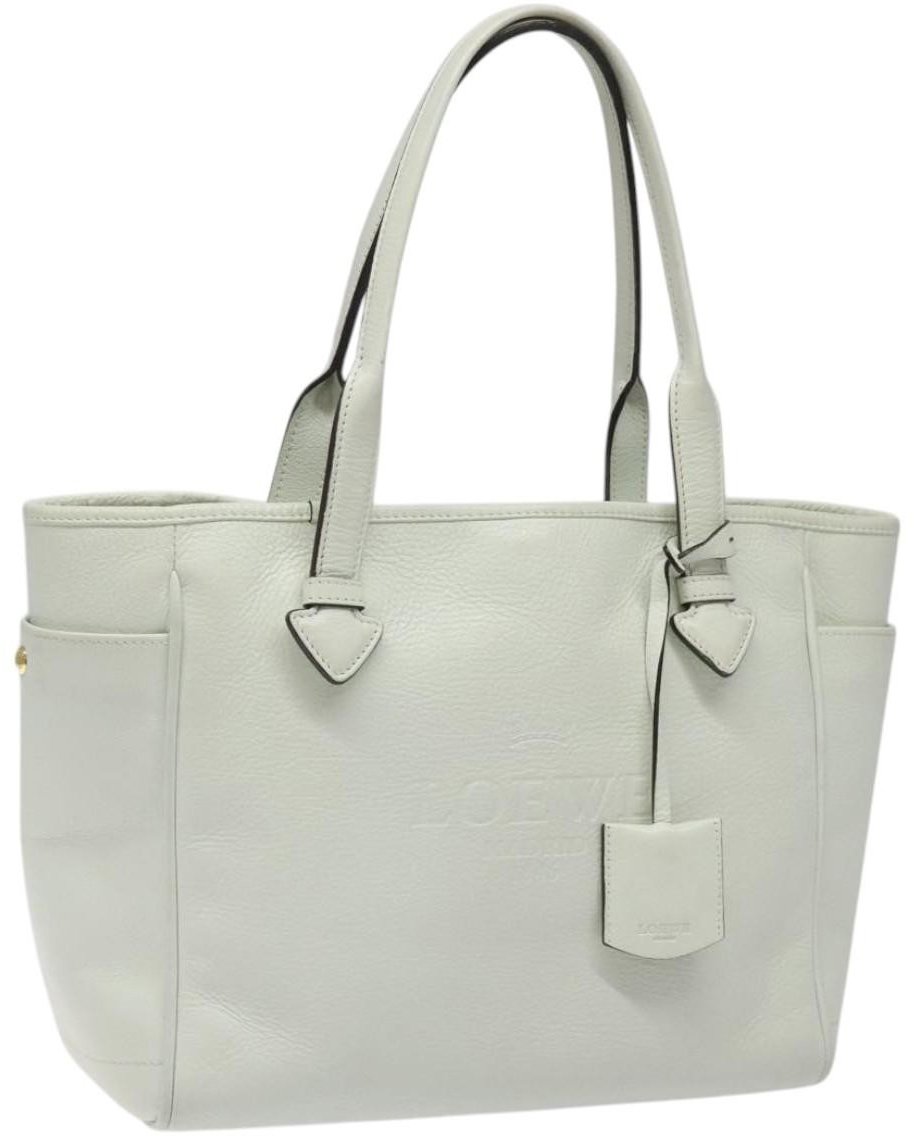 Loewe Loewe Heritage Tote Leather Wit