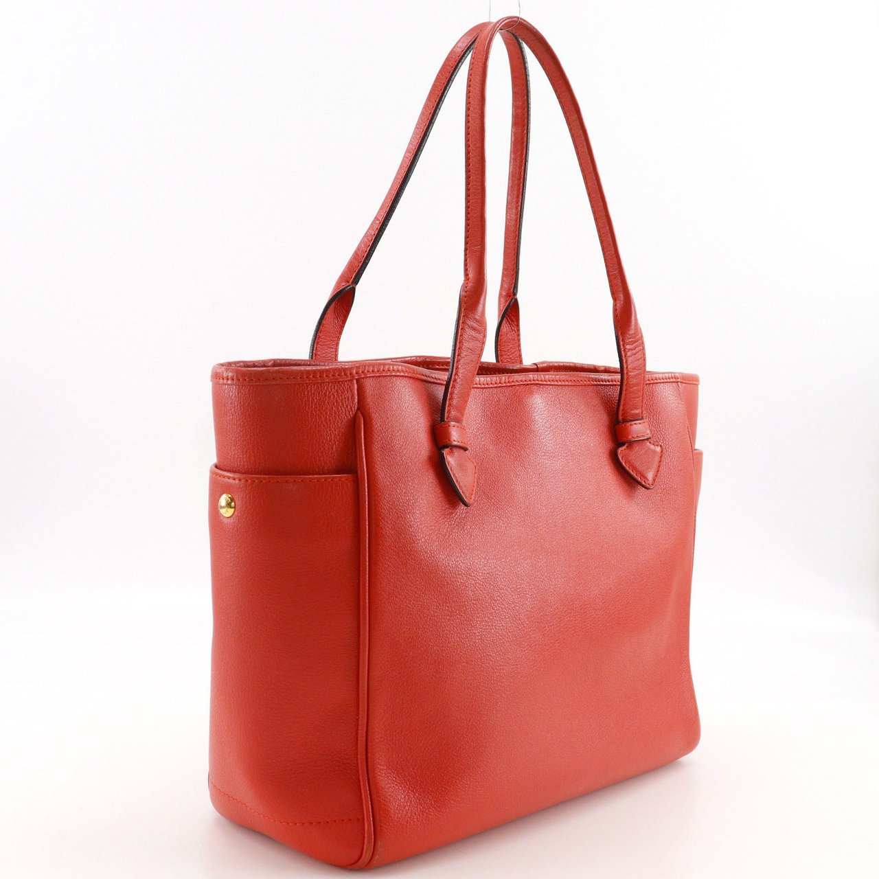 Loewe Heritage Tote Leather Rood