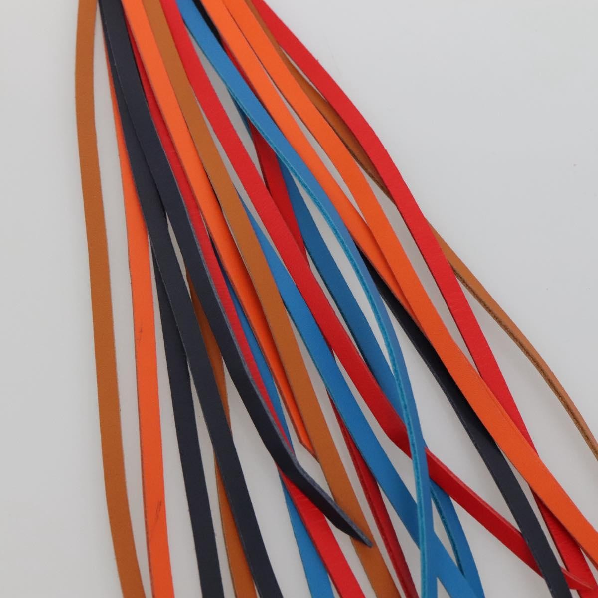 Loewe Loewe Anagram Bag Charm Key Holder Metal with Leather Divers