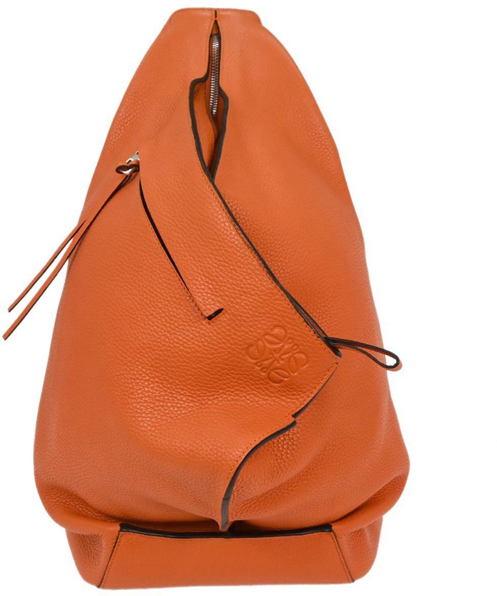 Loewe Loewe Anton Sling Bag Leather Medium Oranje