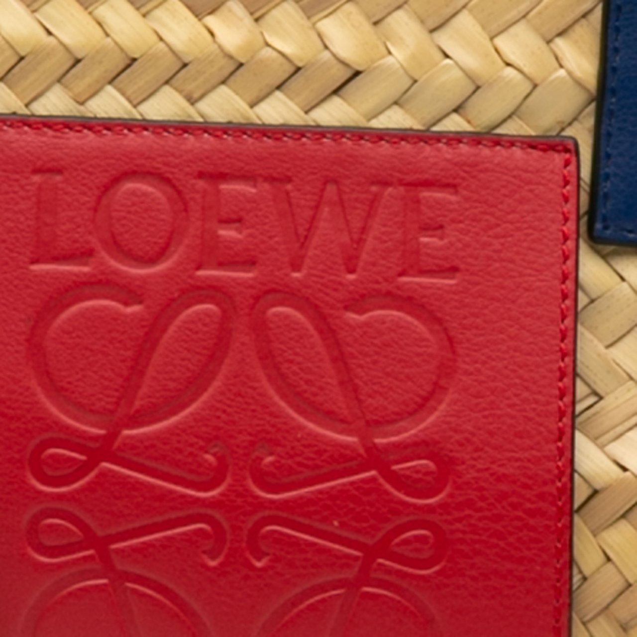 Loewe Small Raffia Basket Tote Bruin