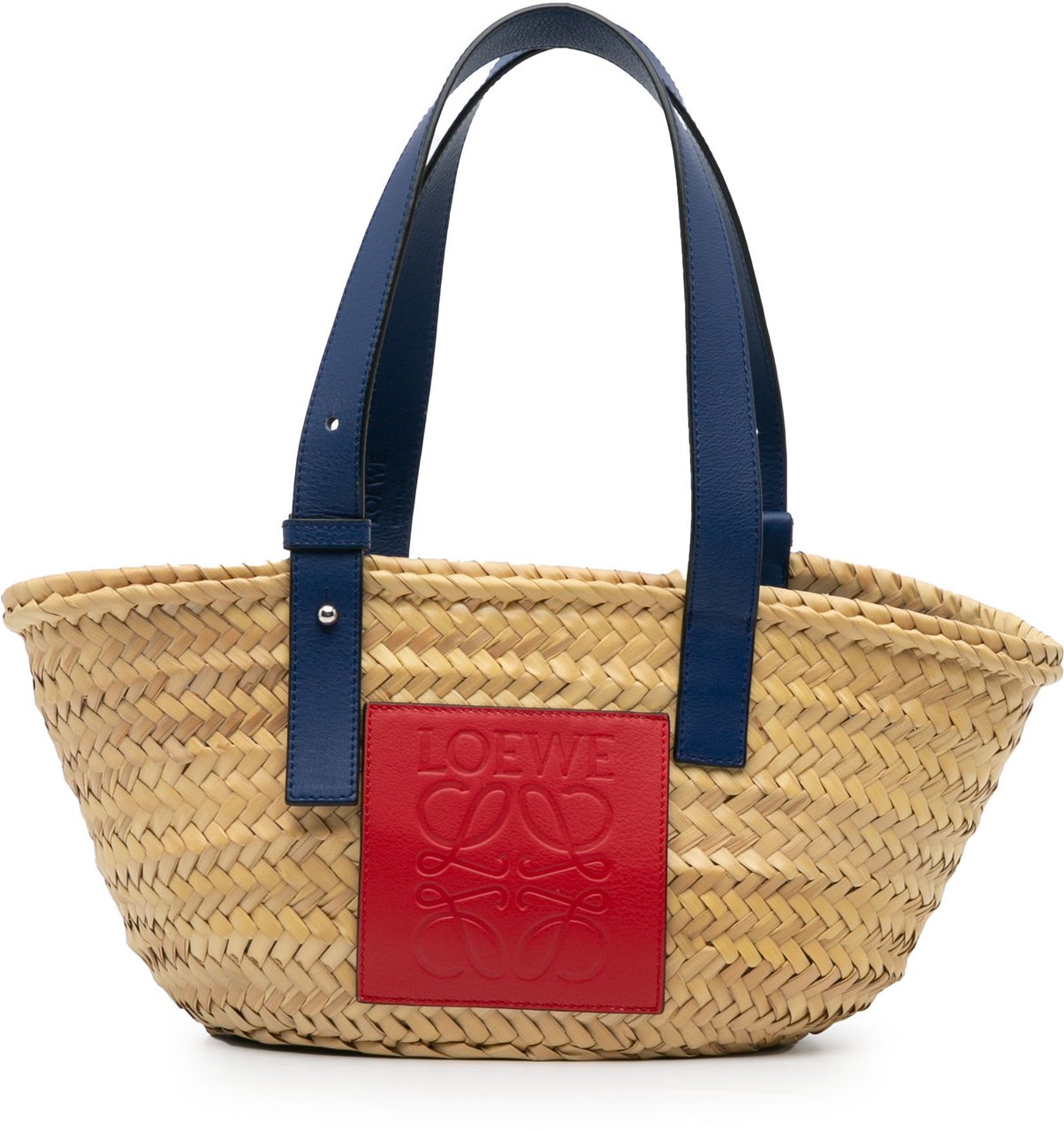 Loewe Small Raffia Basket Tote Bruin