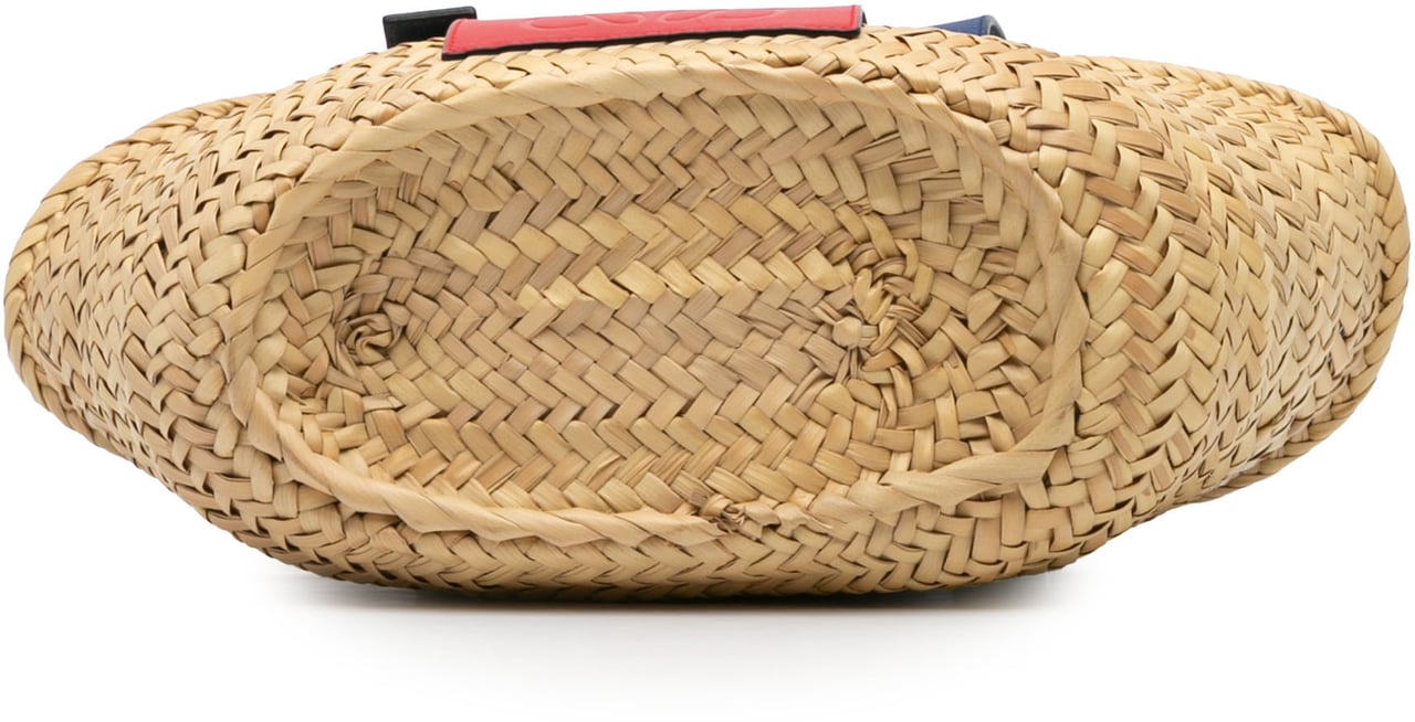 Loewe Small Raffia Basket Tote Bruin