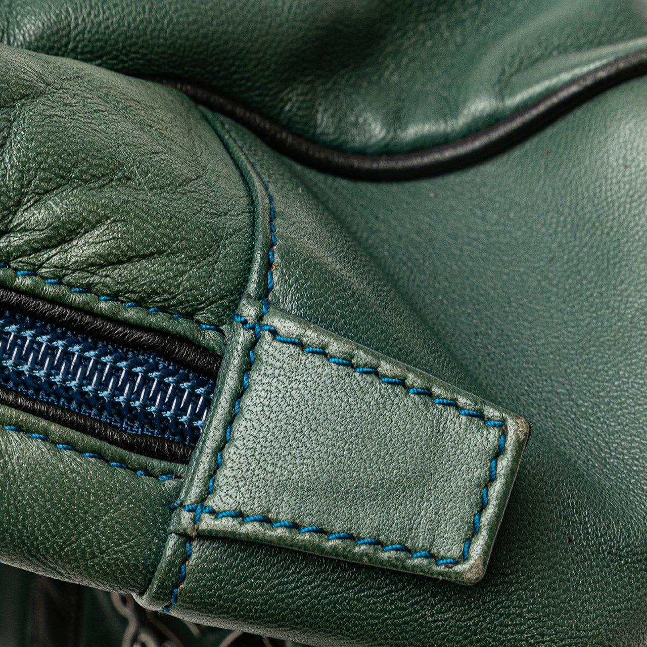 Loewe Anagram Leather Handbag Groen