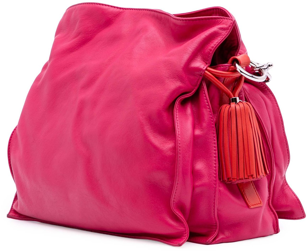 Loewe Nappa Flamenco Tassel 30 Crossbody Roze