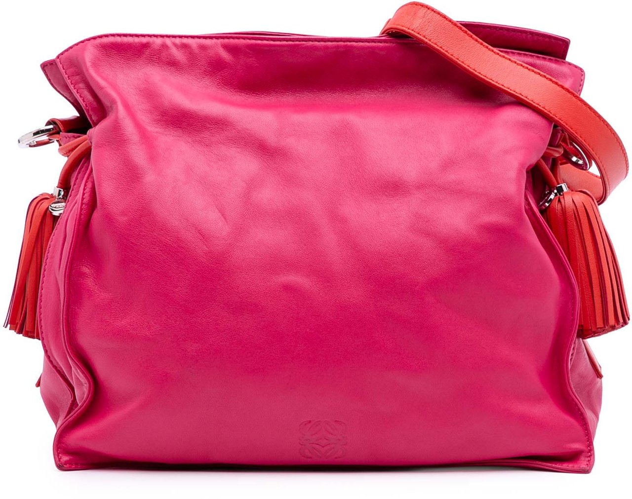 Loewe Nappa Flamenco Tassel 30 Crossbody Roze