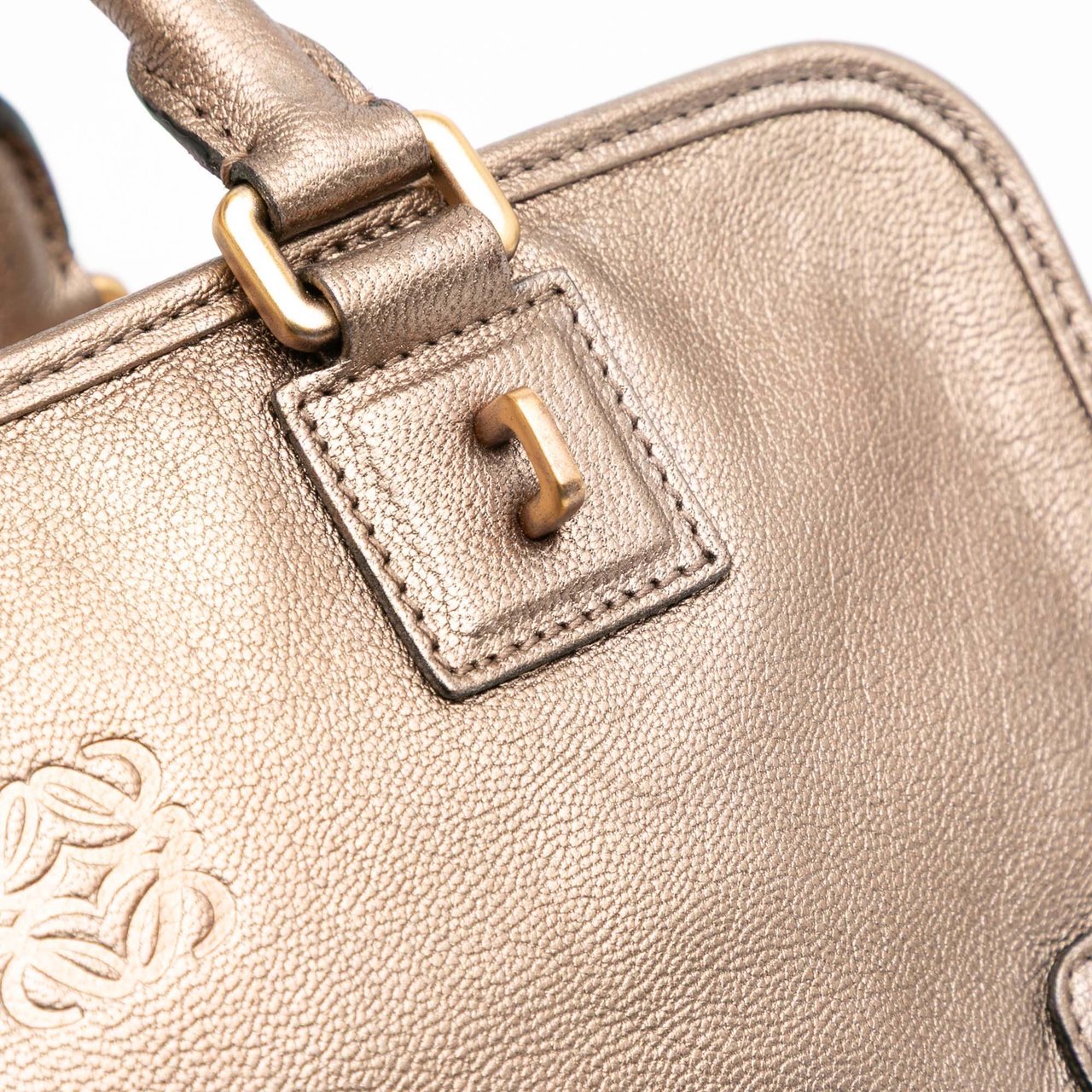 Loewe Metallic Goatskin Amazona 28 Goud
