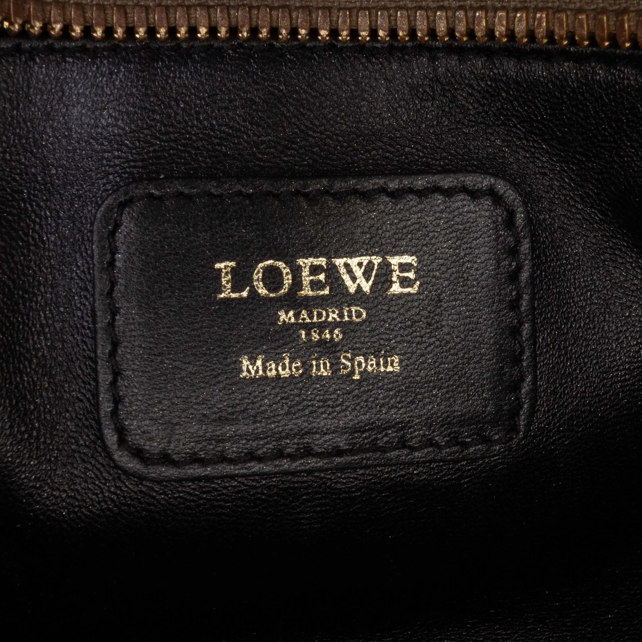 Loewe Metallic Goatskin Amazona 28 Goud