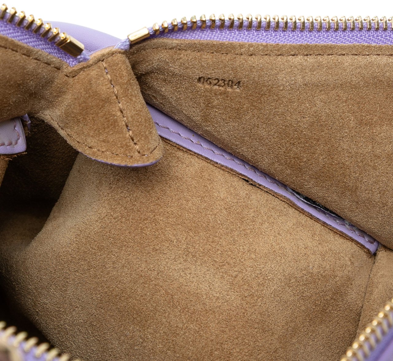 Loewe Small Shiny Calfskin Paseo Satchel Paars