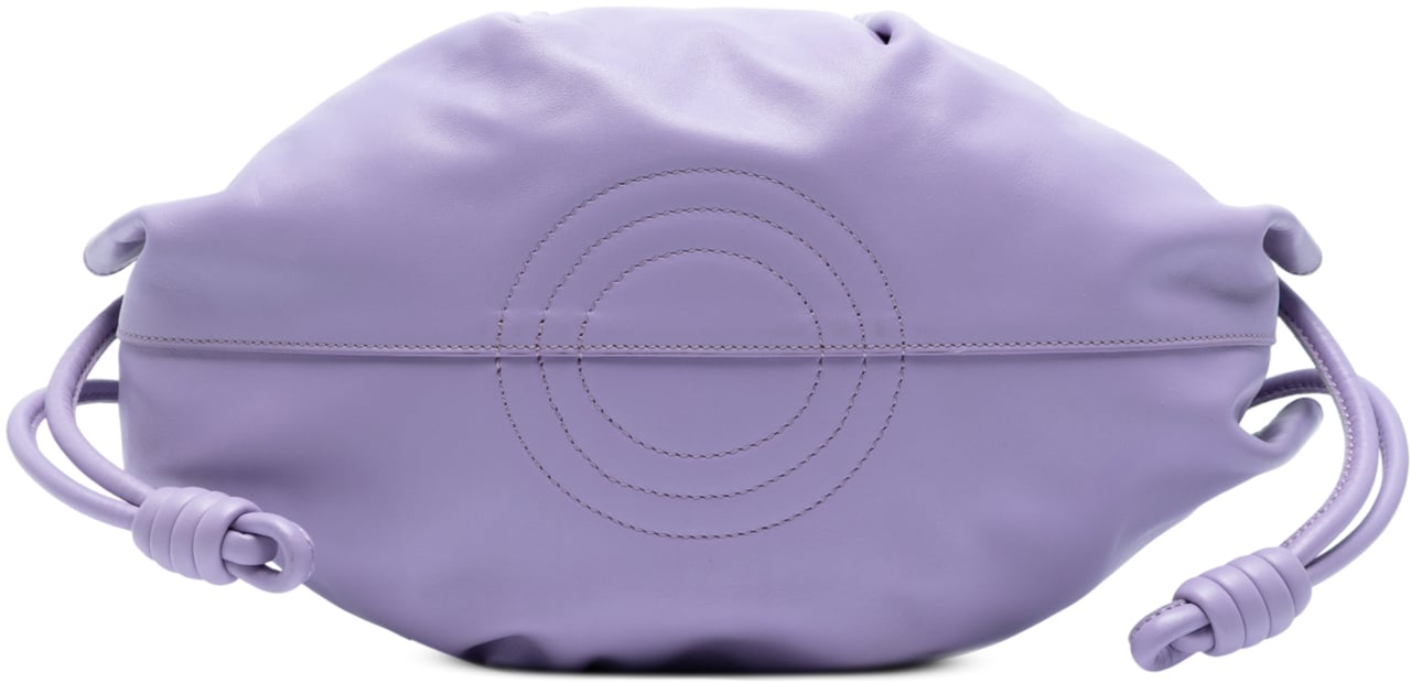 Loewe Small Shiny Calfskin Paseo Satchel Paars