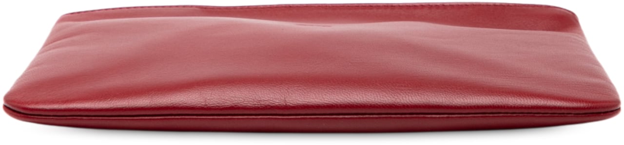 Loewe Leather Anagram Pouch Rood