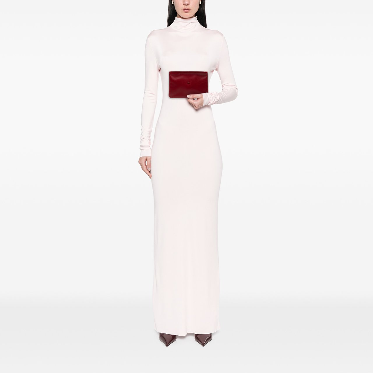 Loewe Leather Anagram Pouch Rood