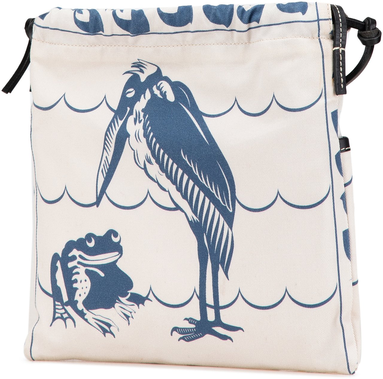 Loewe Anagram Canvas Drawstring Crossbody Wit