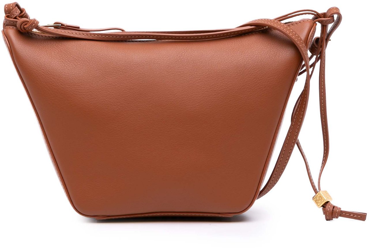 Loewe Mini Leather Hammock Hobo Bruin