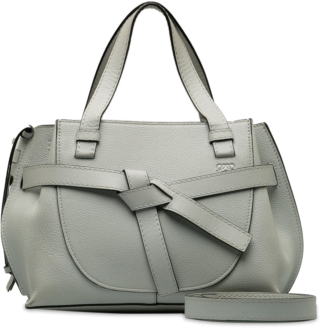 Loewe Mini Gate Top Handle Satchel Grijs