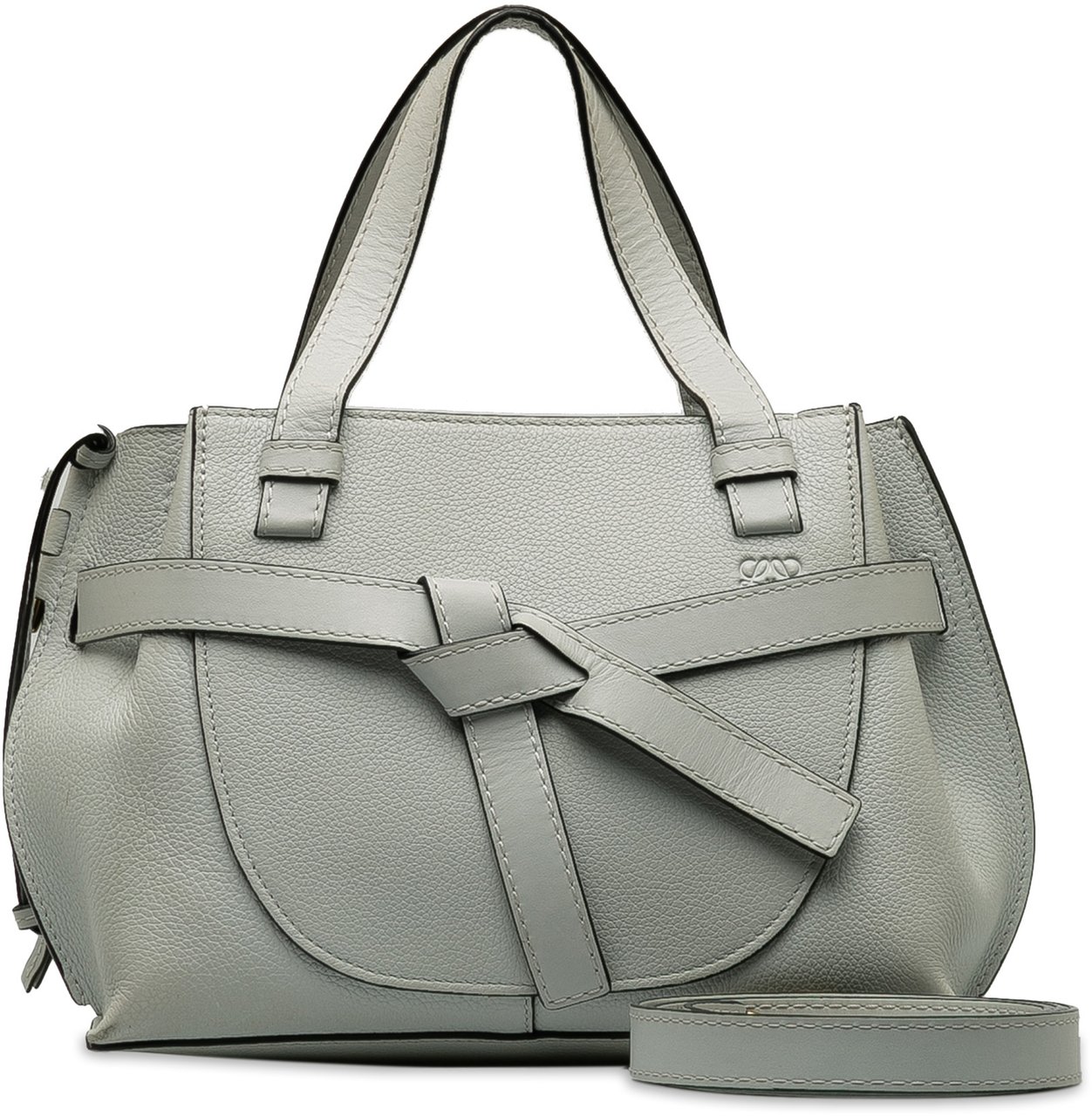 Loewe Mini Gate Top Handle Satchel Grijs