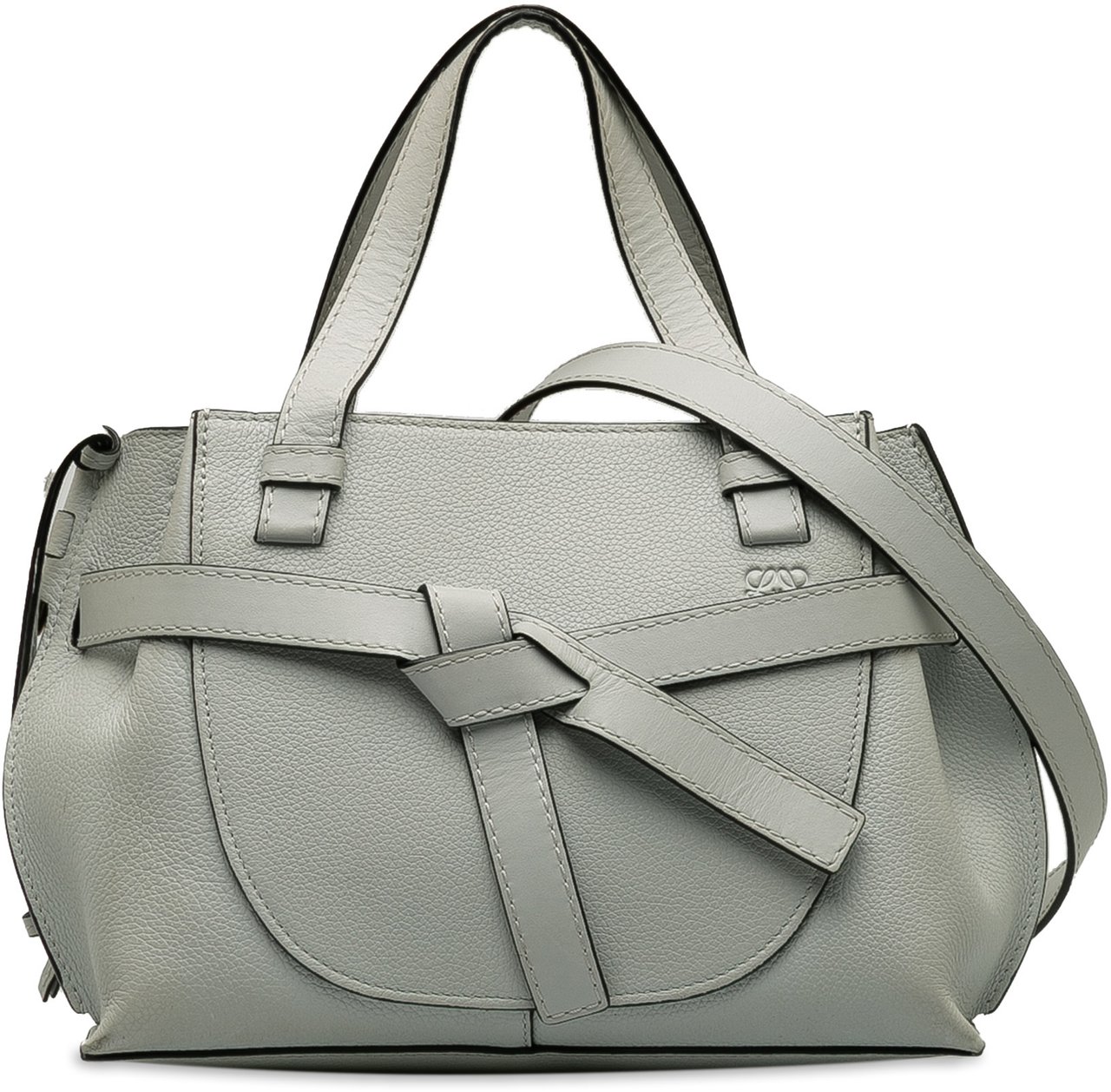 Loewe Mini Gate Top Handle Satchel Grijs