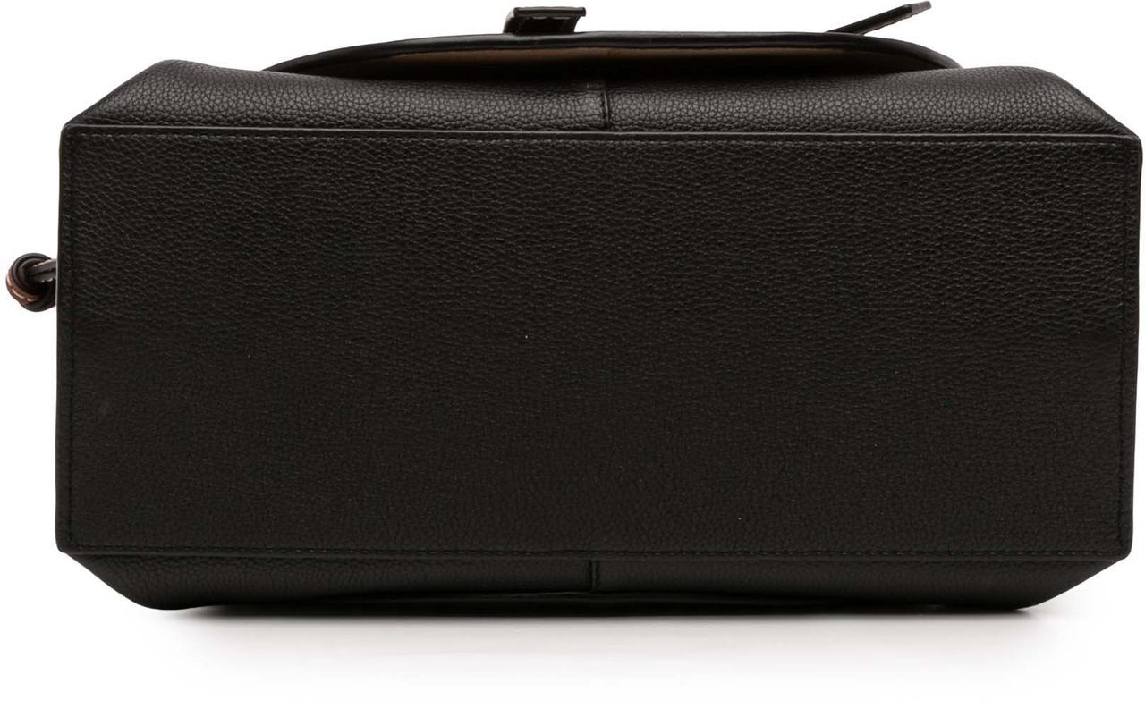 Loewe Small Leather Gate Top Handle Satchel Zwart