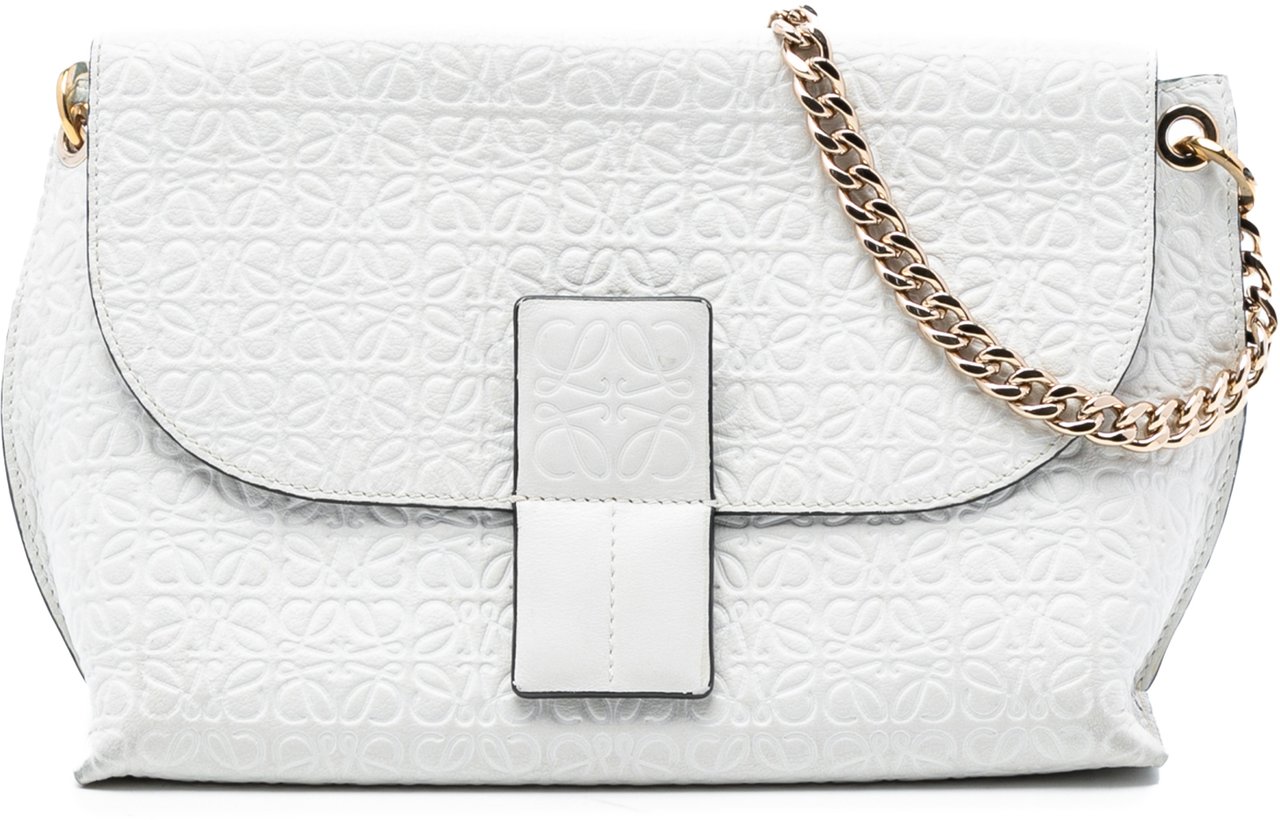 Loewe Leather Repeat Anagram Avenue Crossbody Wit