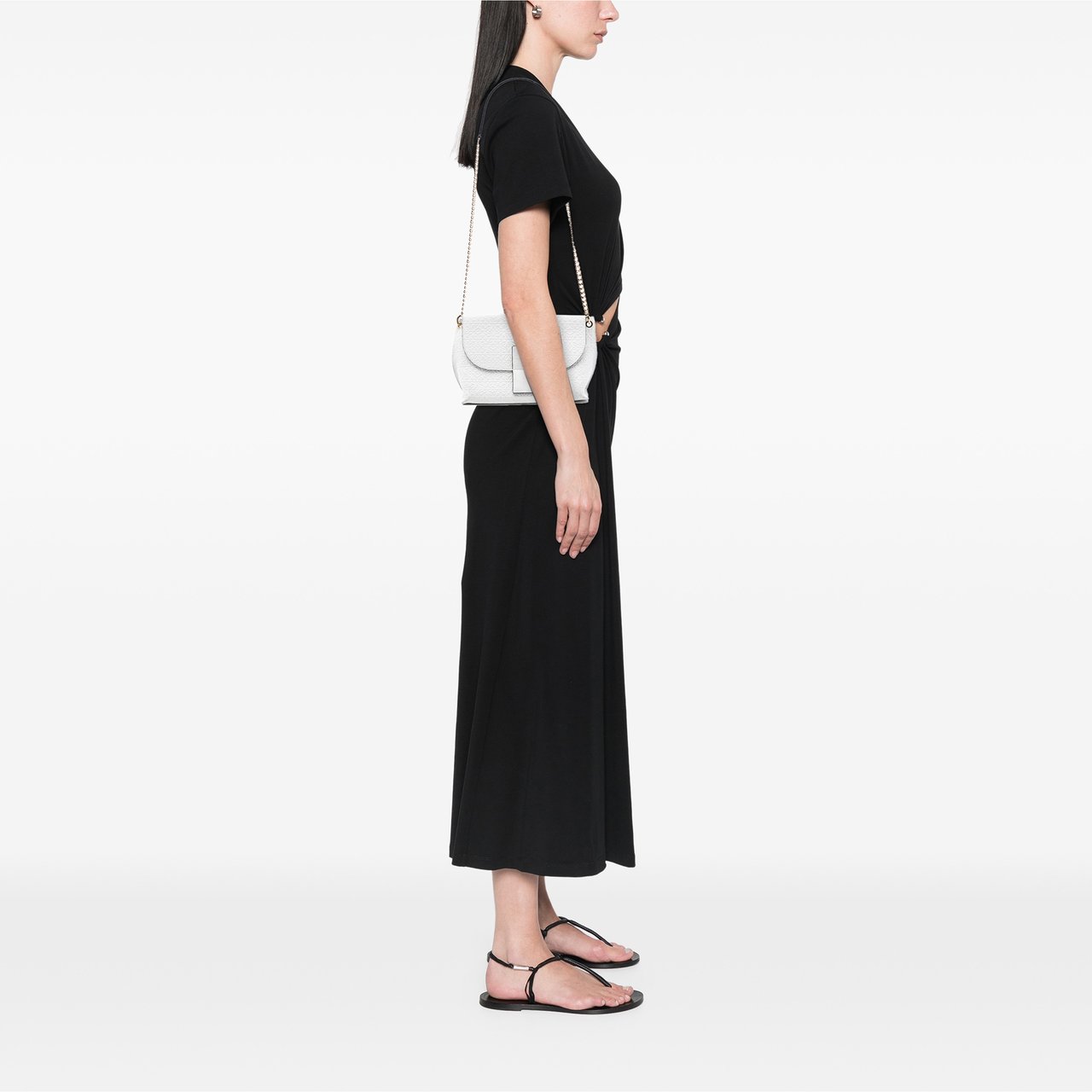 Loewe Leather Repeat Anagram Avenue Crossbody Wit