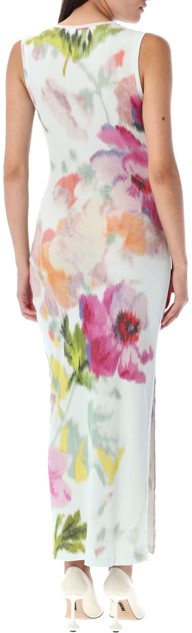 Loewe Silk and cotton tank dress Blauw