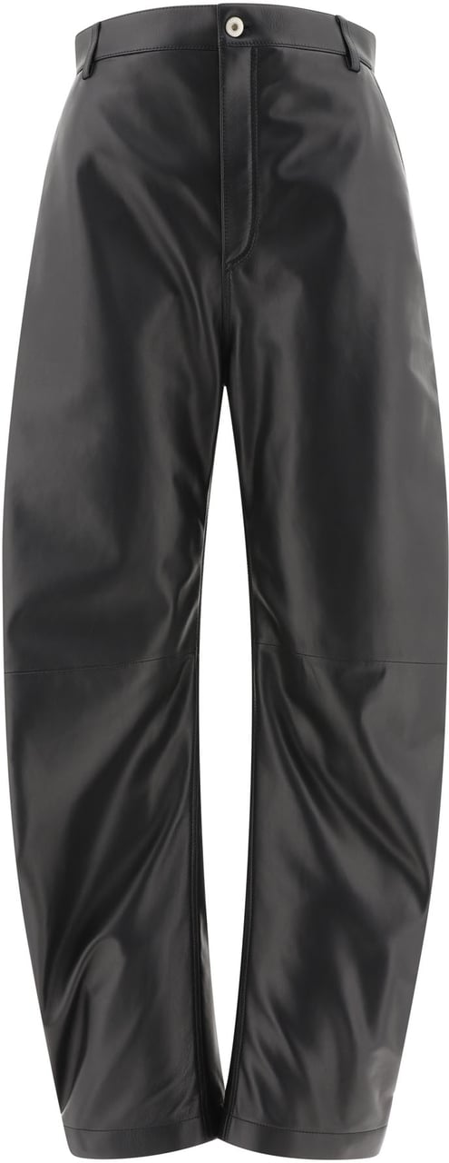 Loewe Balloon trousers in nappa lambskin Zwart